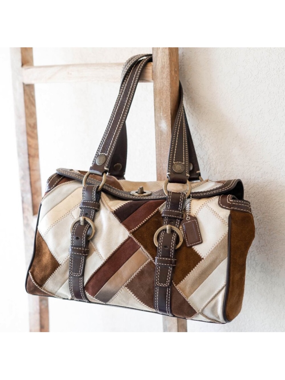 Coach Vintage Chelsea Patchwork Turnlock